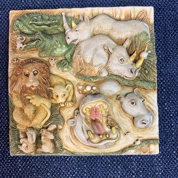 Picturesque Tile Harmony Kingdom Noah's Park Heart of Darkness PXNC3 NOS Retired - Picture 1 of 9